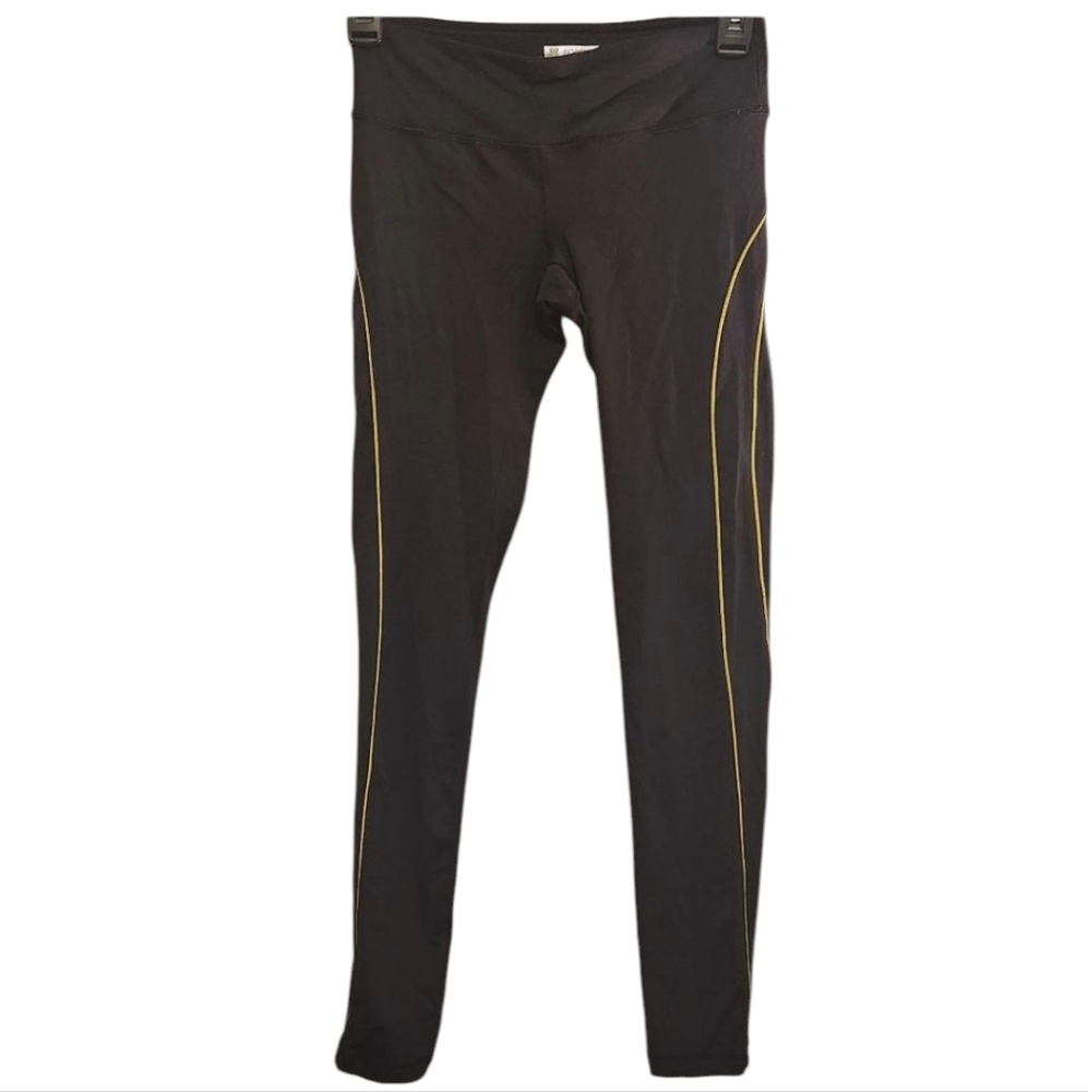 Forever 21 Black Leggings with Gold Accents